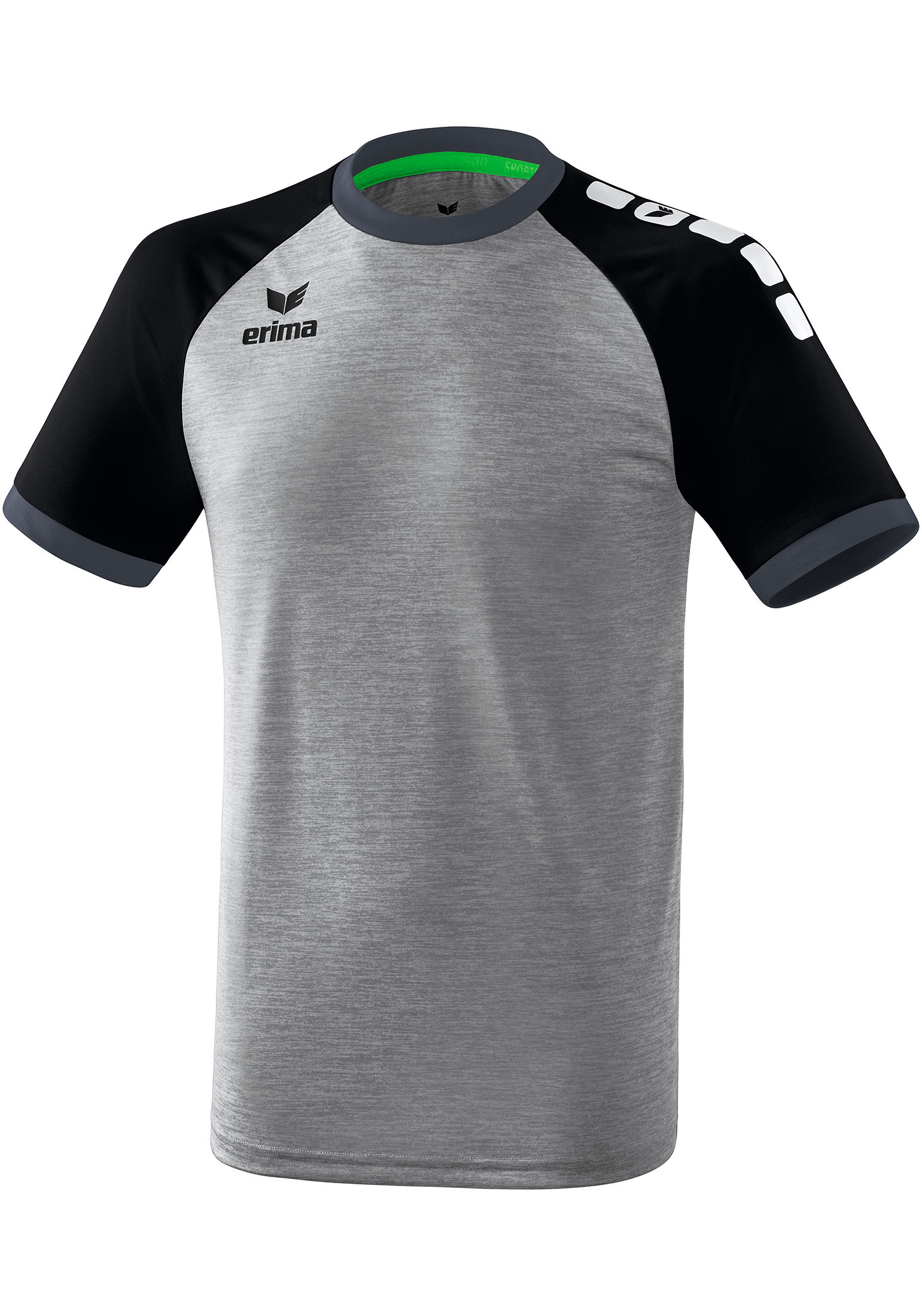 Рубашка erima Zenari 3.0 Trikot, серый меланж/черный/темно-серый