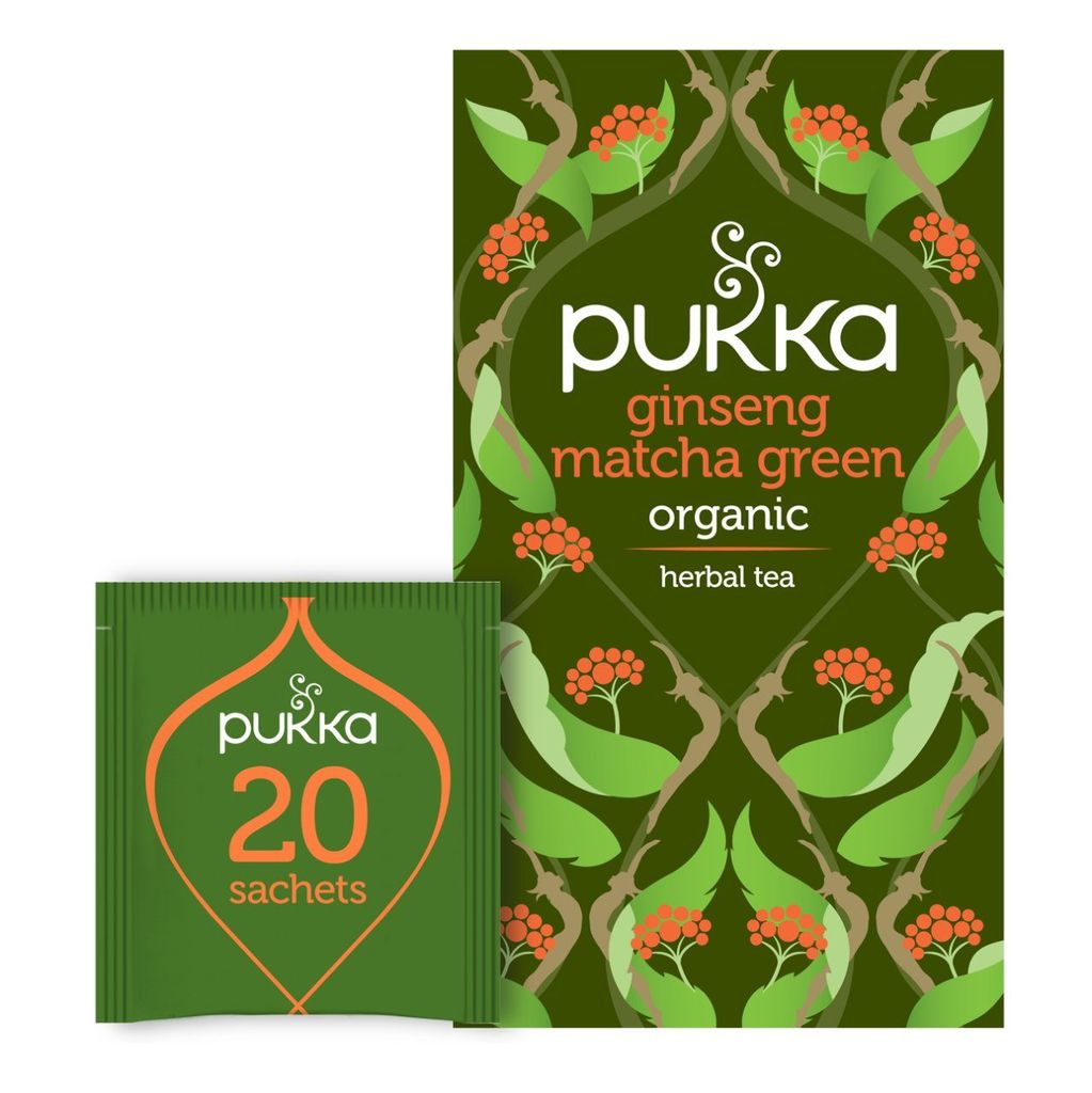 

Чай Пукка женьшень матча зеленый 4 х 20 х 1,5 грамма Pukka Herbs