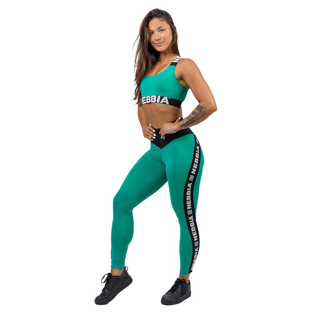

Спортивный топ Nebbia Criss Cross Iconic, зеленый