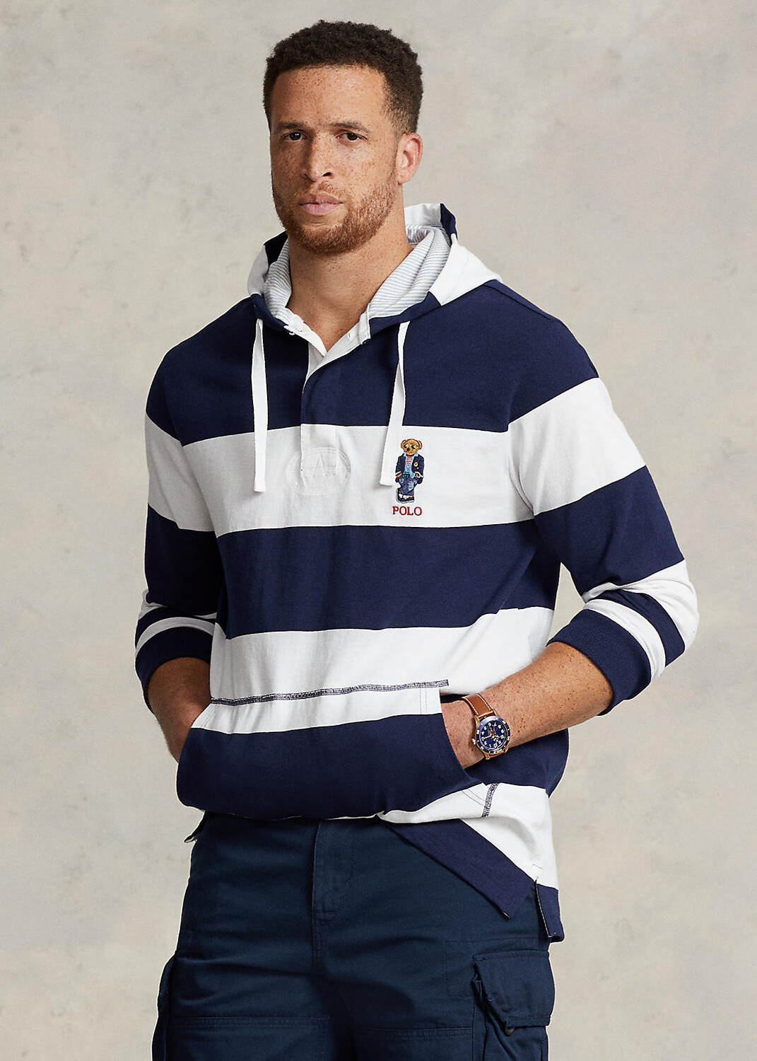 

Рубашка для регби с капюшоном из джерси Polo Bear