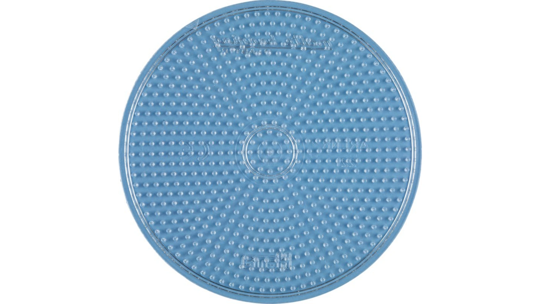 цена Гладильные бусы миди5+ пластина для булавок прозрачная, большой круг Hama Perlen