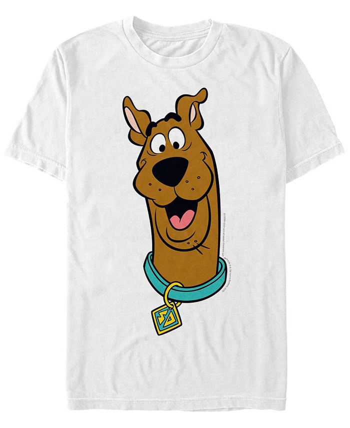 Мужская футболка с короткими рукавами Scooby-Doo Big Face Scooby Fifth Sun, белый рисуем и раскрашиваем скуби ду
