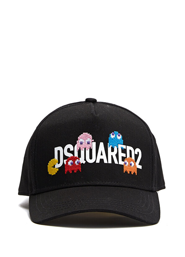 

Черная мужская шляпа с логотипом Dsquared2