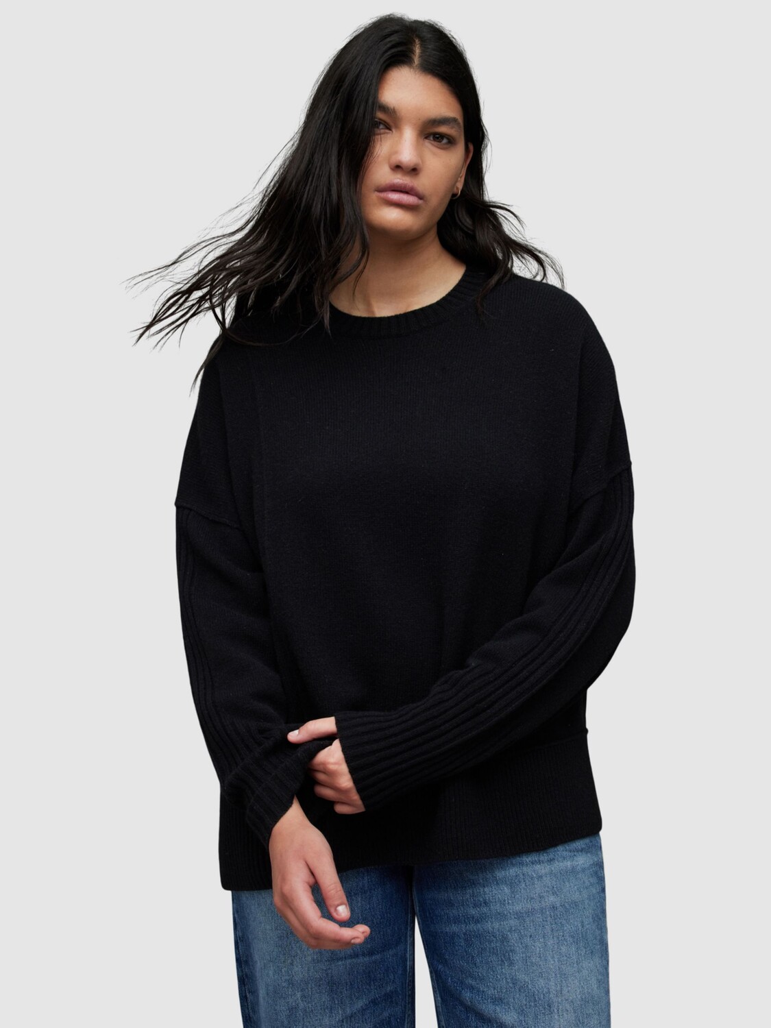 

Кашемировый джемпер Kiki AllSaints, черный