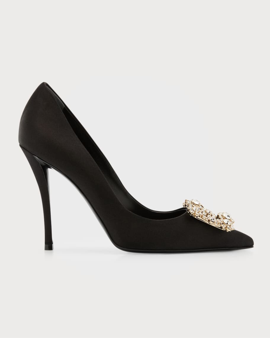 

Туфли-лодочки Raso с пряжкой из кристаллов Roger Vivier
