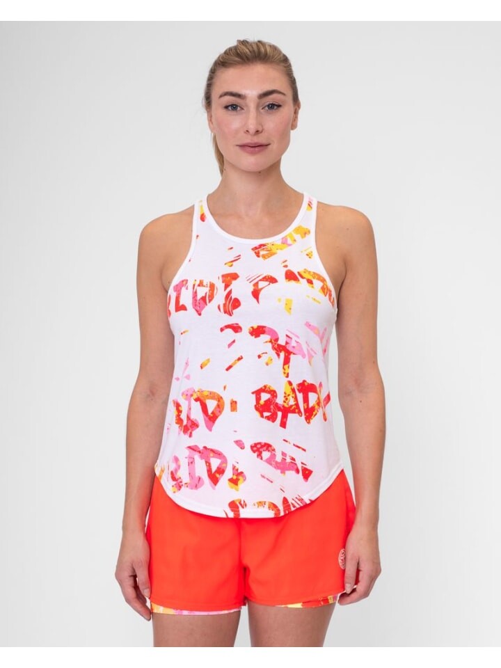 

Футболка BIDI BADU Wild Arts Chill Tank, цвет weiß/rot/pink