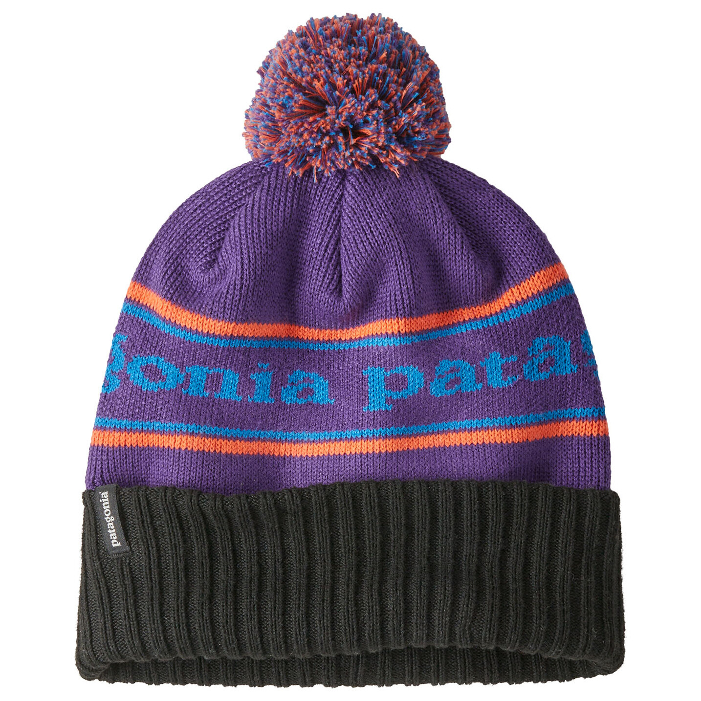 

Шапка Patagonia Powder Town Beanie, цвет Park Stripe: Purple