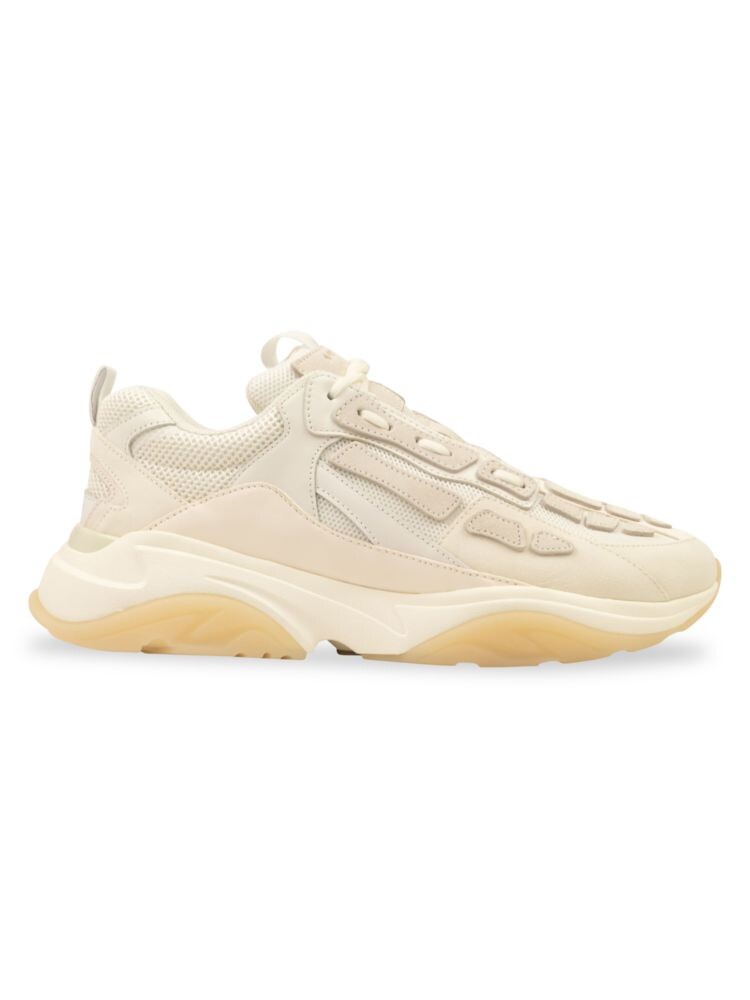 

Кроссовки Bone Runner из кожи и сетки Amiri, цвет Beige White