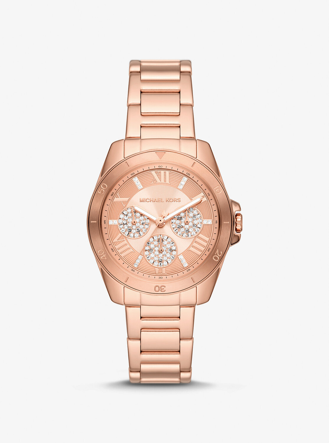 

Часы Mini Alek Pavé оттенка розового золота Michael Kors, розовый