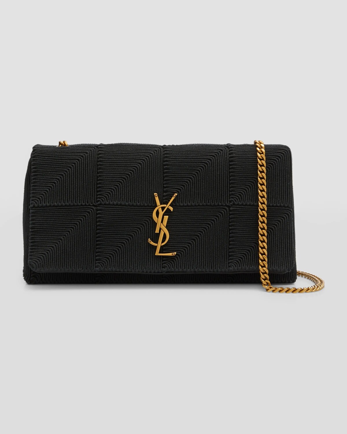 

Сумка через плечо Jamie Medium YSL из стеганого атласа Saint Laurent, цвет Black