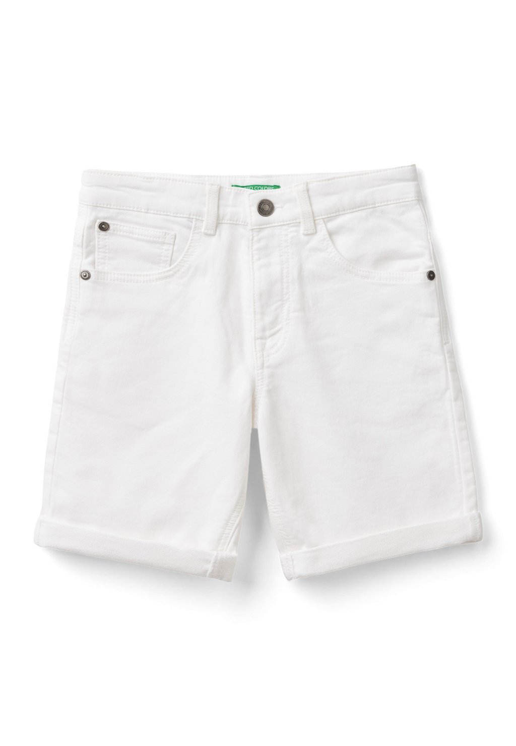 

Джинсовые шорты SLIM FIT United Colors of Benetton, цвет white