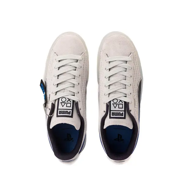 

Кроссовки PUMA x PlayStation Suede Athletic Shoe, цвет Glacial Gray/New Navy/Ice