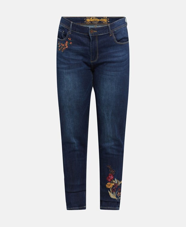 

Джинсы узкого кроя Desigual, синий