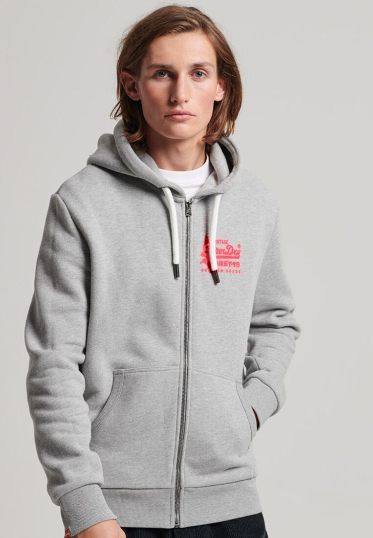 

Толстовка на молнии Superdry, Серый