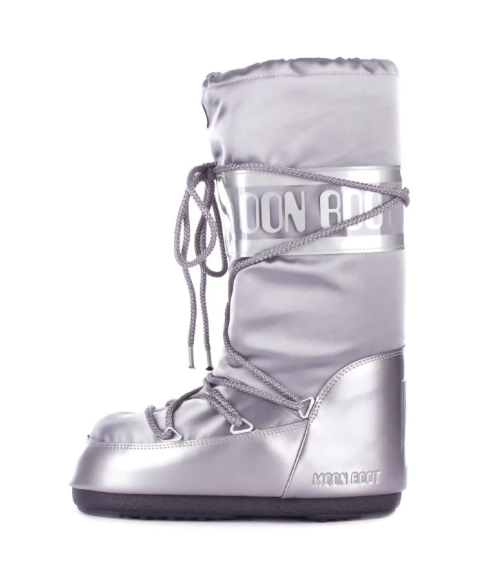 

Серебряные зимние сапоги Moon Boot, серый
