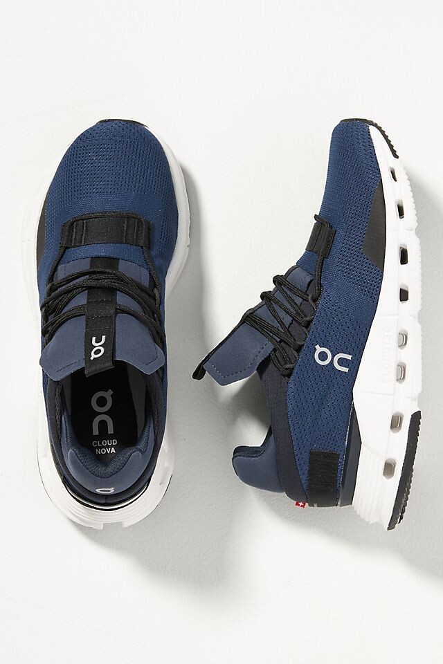 

Кроссовки On О Cloudnova, navy white, Синий