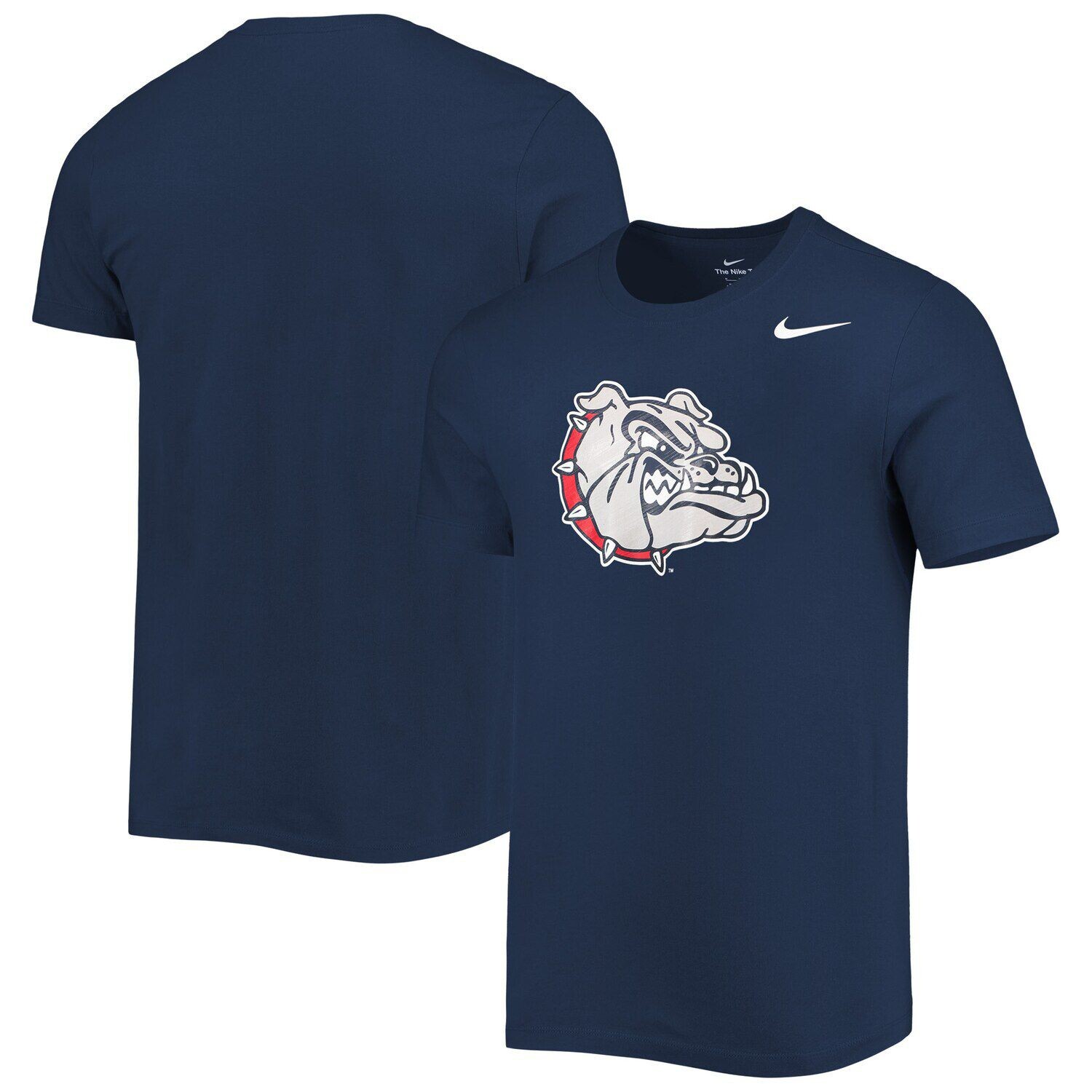 

Мужская темно-синяя футболка с блестящим логотипом Nike Gonzaga Bulldogs, Синий