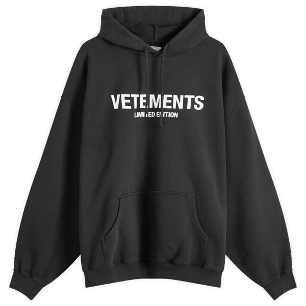 

Толстовка с капюшоном ограниченного выпуска Vetements, черный
