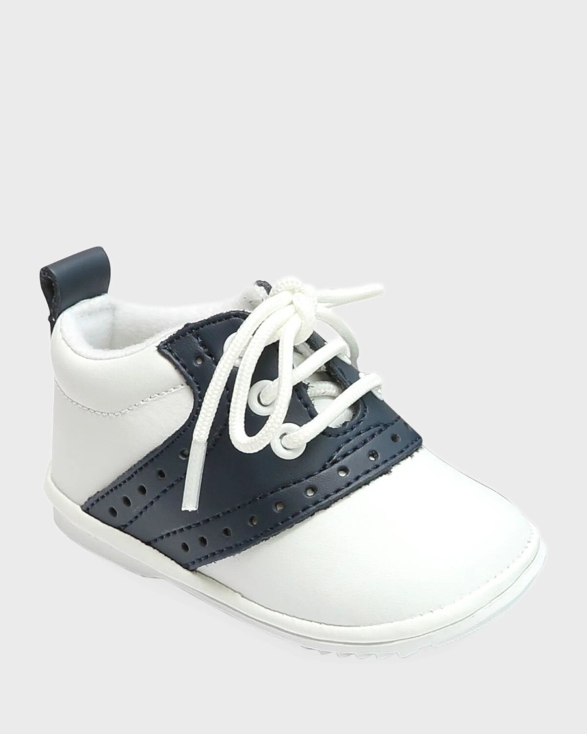 

Двухцветные кожаные оксфорды Austin для мальчиков, детские L'Amour Shoes, цвет White/Navy