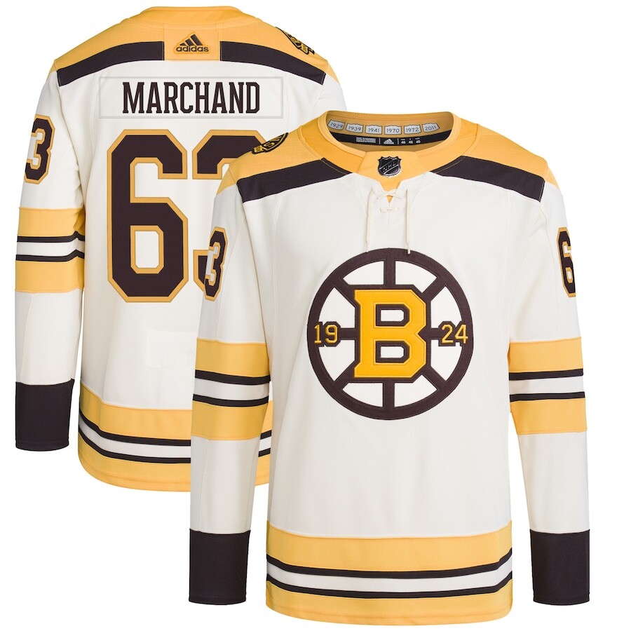 

Джерси adidas Boston Bruins, кремовый