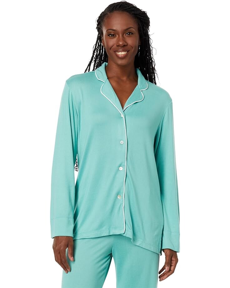 Пижамный комплект N by Natori Oasis Ultra-Soft Brushed PJ Set, цвет Teal Jade