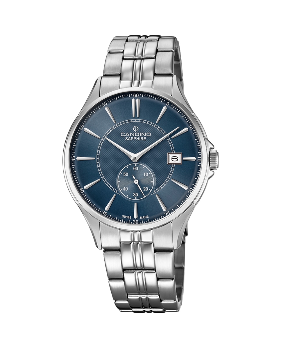 C4633/2 Мужские классические мужские часы Timeless из серебряной стали Candino, серебро