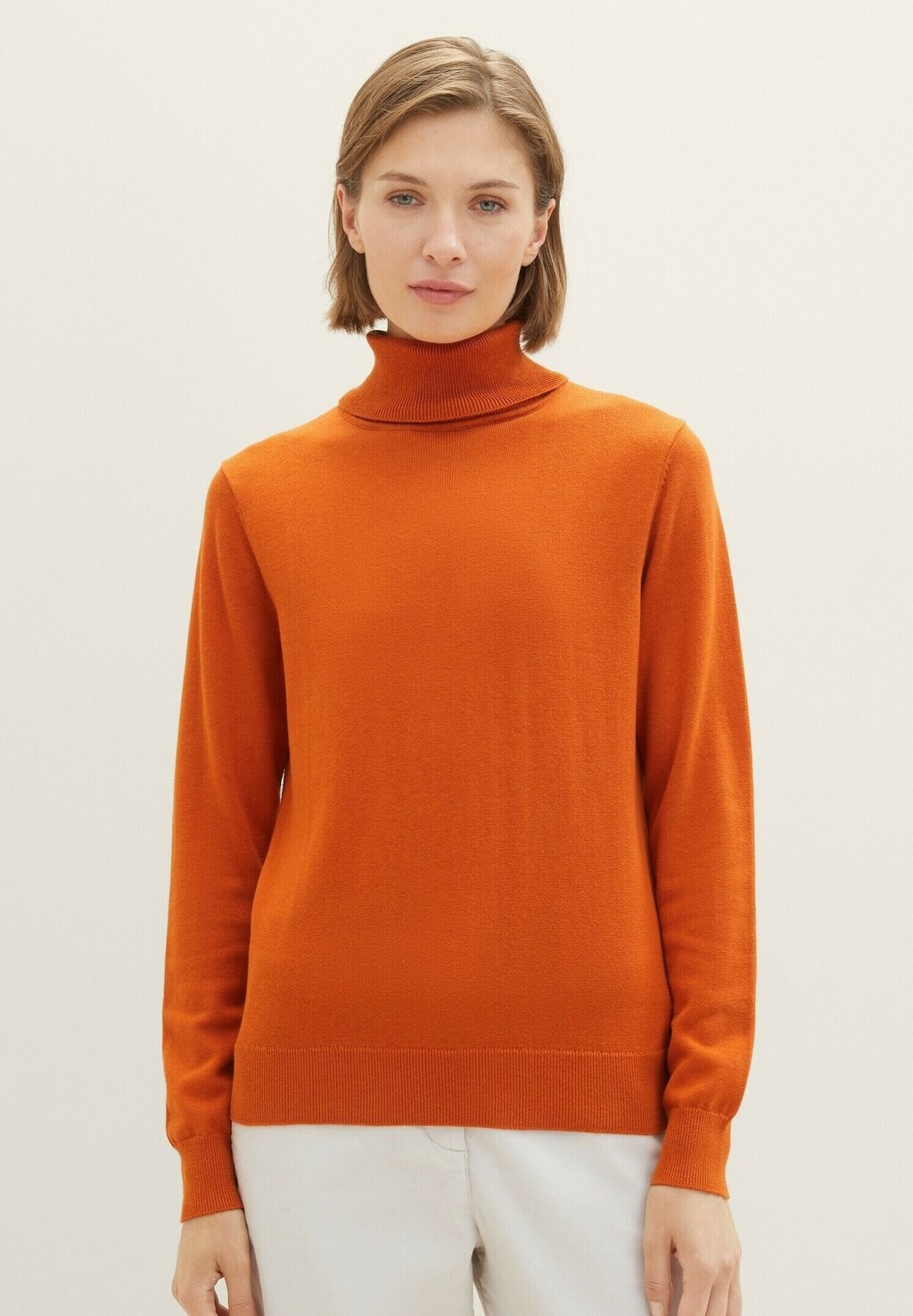

Свитшот TOM TAILOR БАЗОВАЯ ВОРОТКА, цвет gold flame orange
