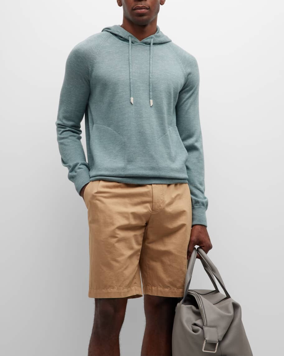 

Мужская толстовка с капюшоном из меланжевого кашемира ZEGNA