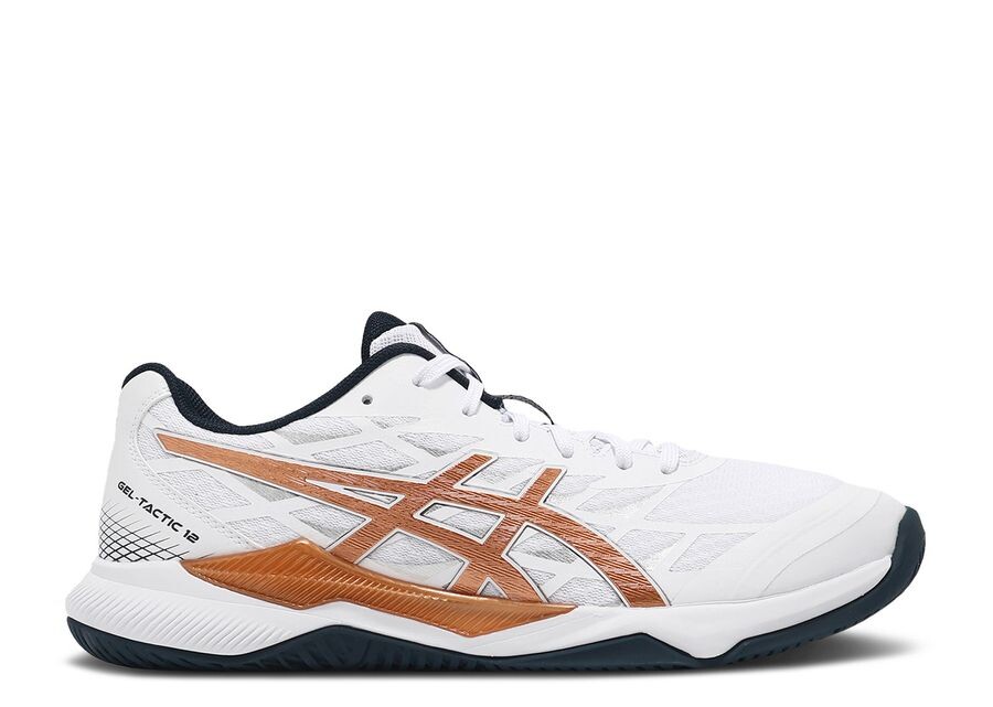 

Кроссовки ASICS Gel Tactic 12 2E Wide, цвет White Pure Bronze