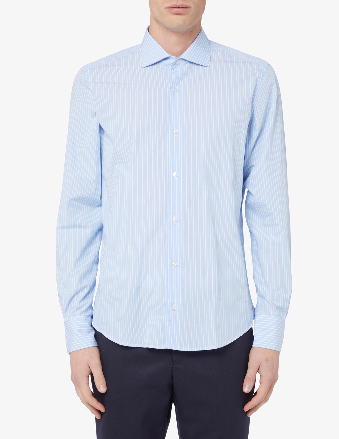 

Рубашка тонкая Sartoria Italiana, светло-синий