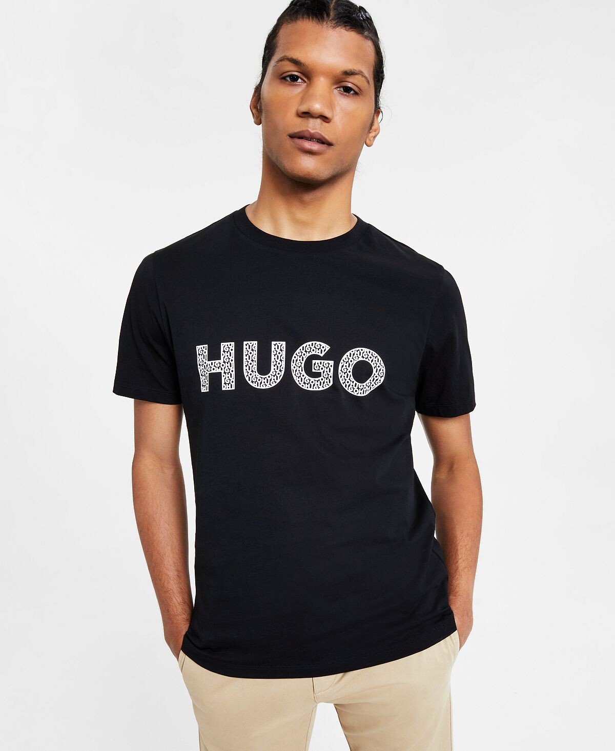 

Мужская футболка с логотипом Dacado из хлопка HUGO