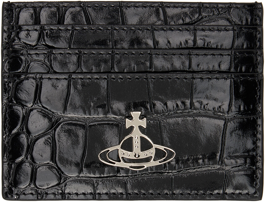 

Черный визитница под крокодила Vivienne Westwood