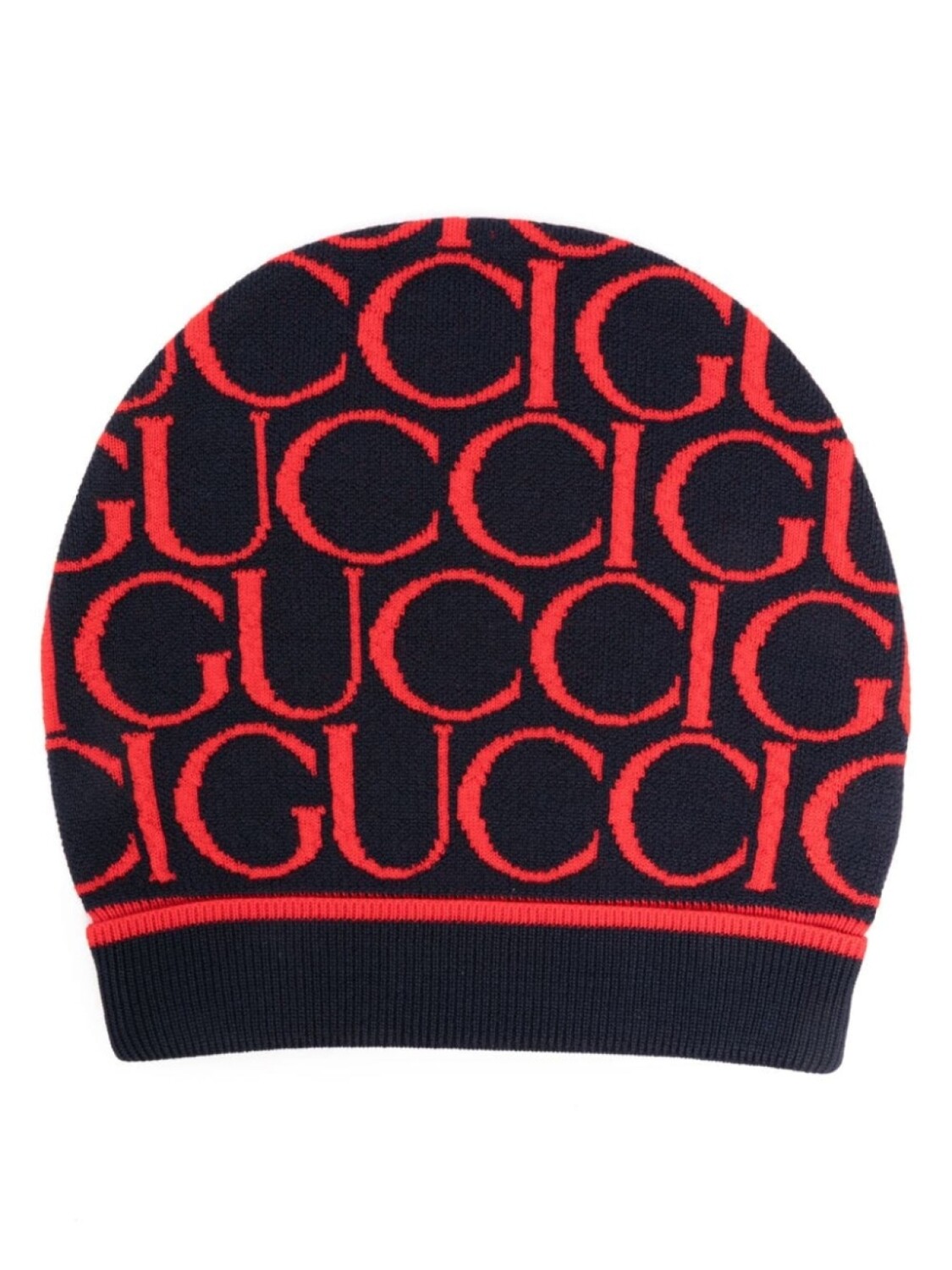 

Gucci Kids шапка бини с логотипом, красный