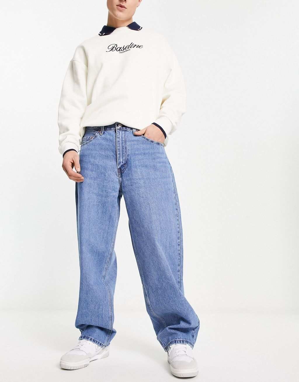 

Голубые мешковатые джинсы Levi's 578
