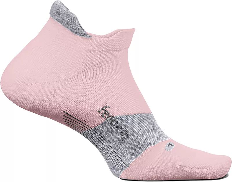 Feetures! Носки для гольфа Elite Max Cushion No Show Tab, бледно-розовый