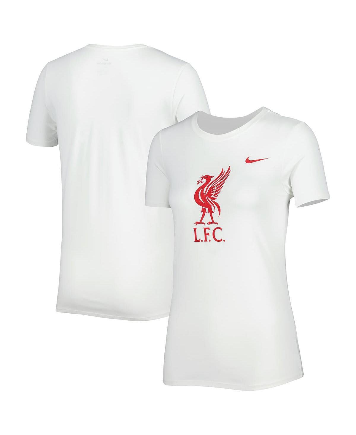 

Женская белая футболка Liverpool Legend Performance Nike, белый