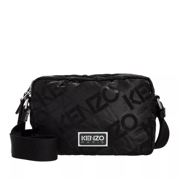 Сумка crossbody bag Kenzo, черный сумка burberry logo print nylon crossbody bag черный