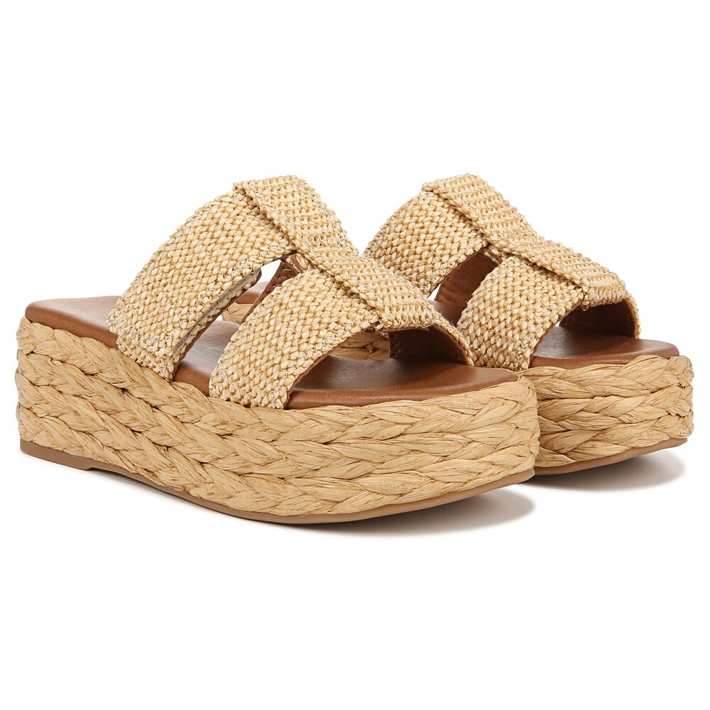 

Женские шлепанцы на платформе Izzy Zodiac, цвет natural raffia