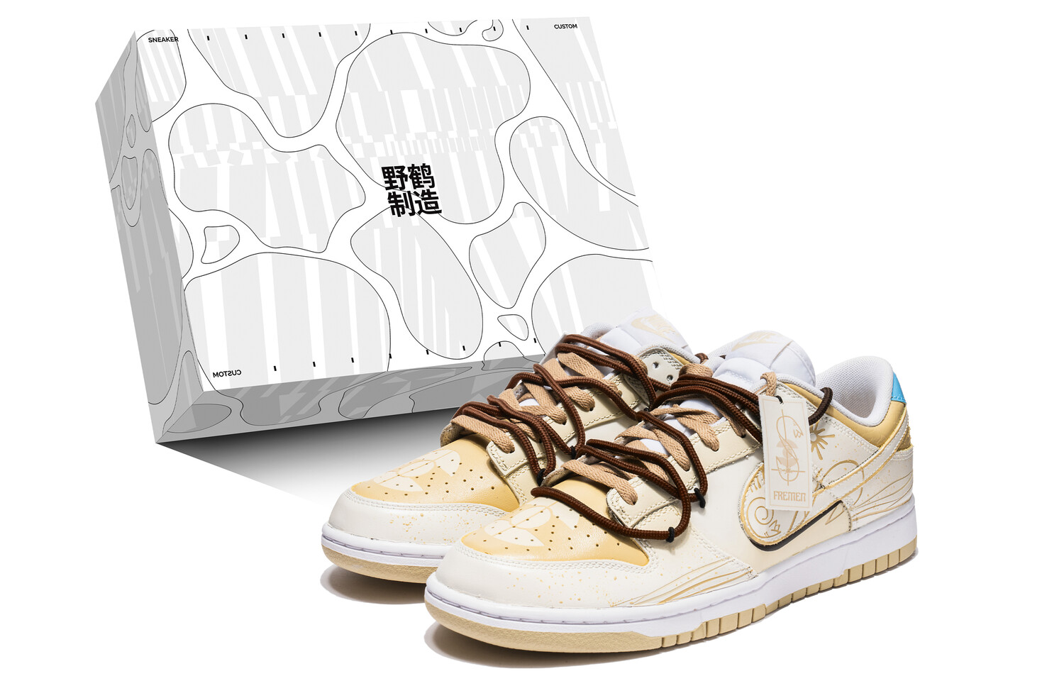 

Кроссовки Nike Dunk Skateboarding Shoes Men Low-top White, хаки
