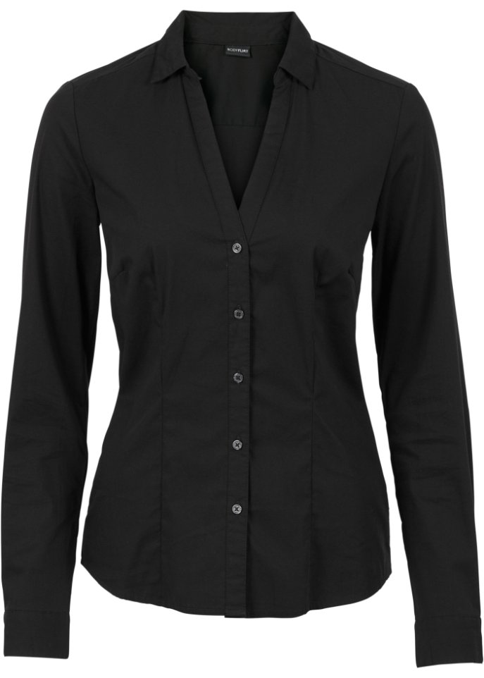 цена Эластичная блузка Bodyflirt, черный