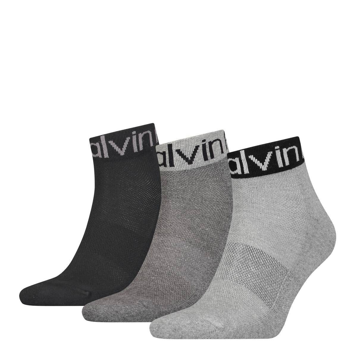 

Носки Calvin Klein 3 шт, цвет Grau (melange)