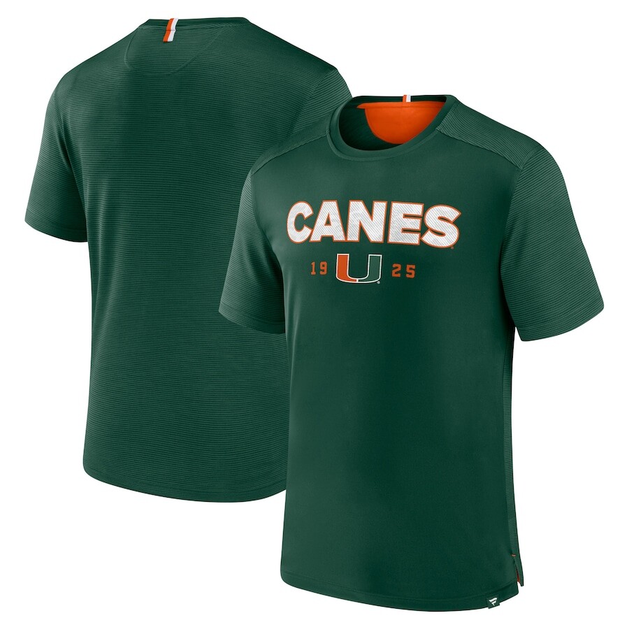 

Футболка с коротким рукавом Fanatics Branded Miami Hurricanes, зеленый