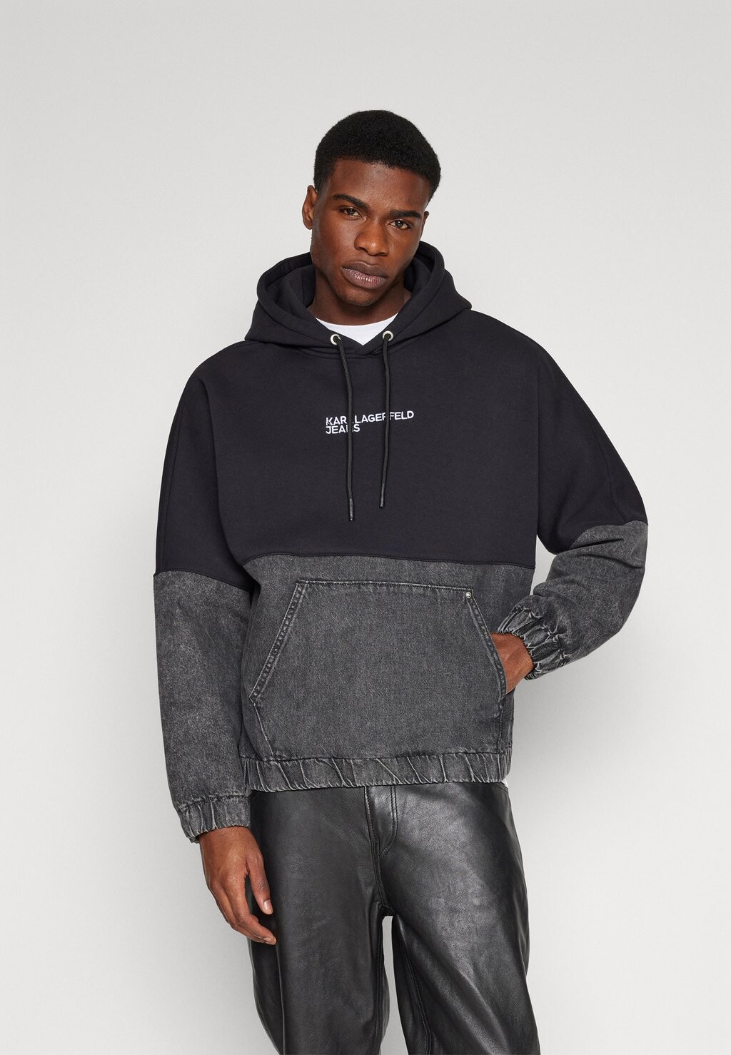 

Толстовка с капюшоном Karl Lagerfeld Jeans, серый