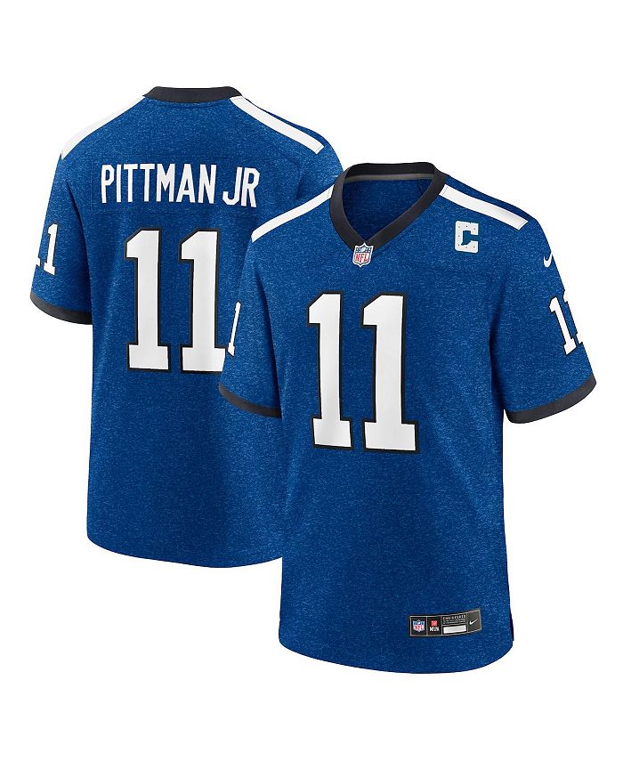 

Мужская майка Майкла Питтмана младшего Royal Indianapolis Colts Indiana Nights Alternate Game Nike, синий