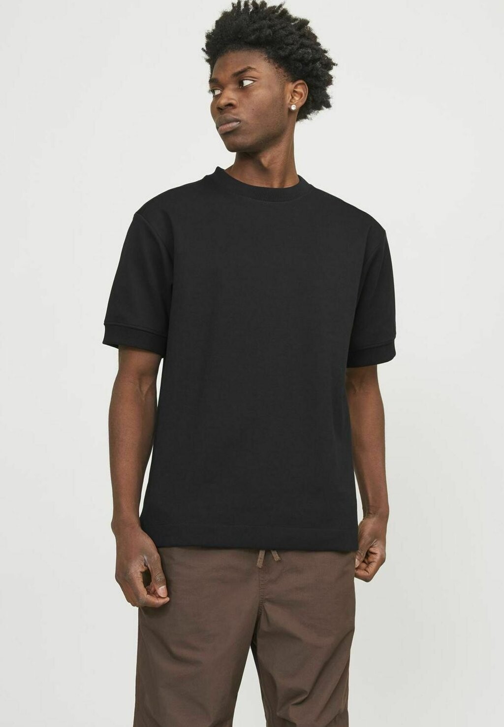 

Футболка базовая MIT RUNDHALS Jack & Jones, цвет black