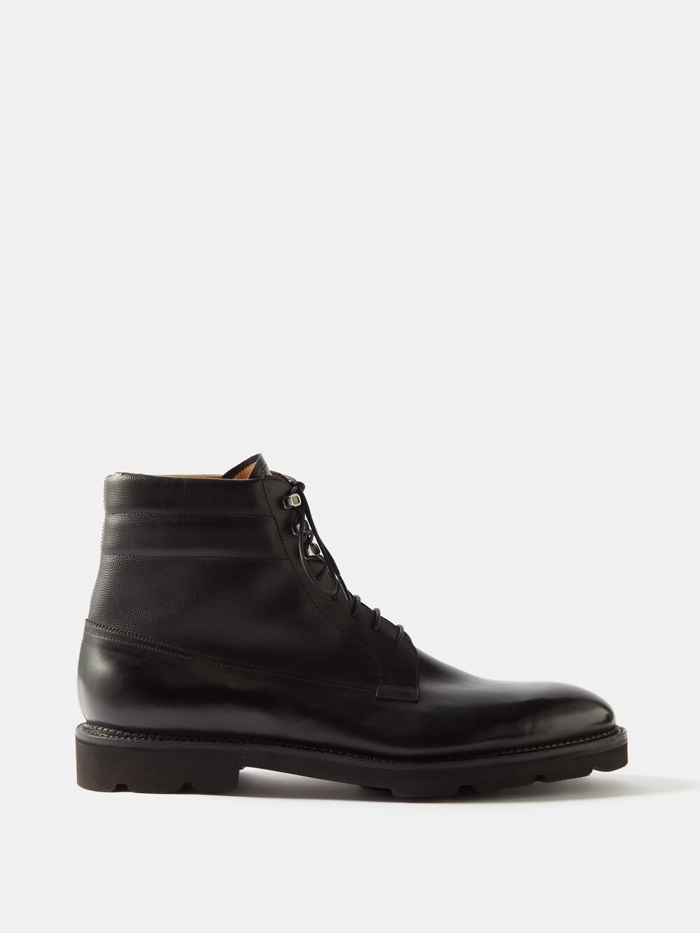 

Кожаные ботинки alder на шнуровке John Lobb, черный