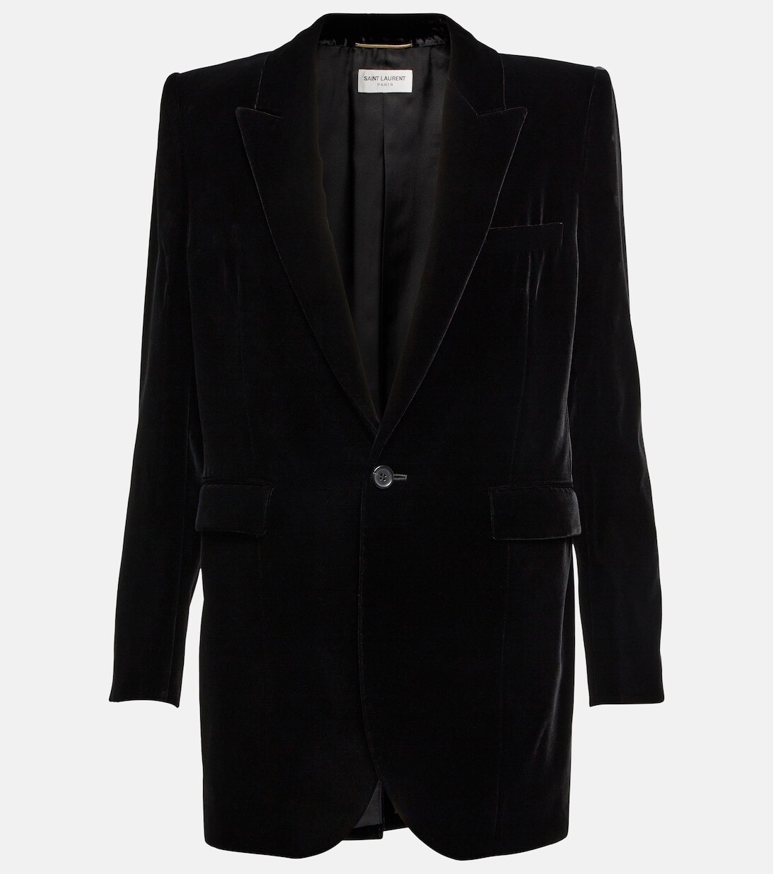 

Бархатный блейзер SAINT LAURENT, черный