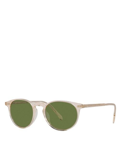 

Круглые солнцезащитные очки Riley, 49 мм Oliver Peoples, цвет Tan/Beige