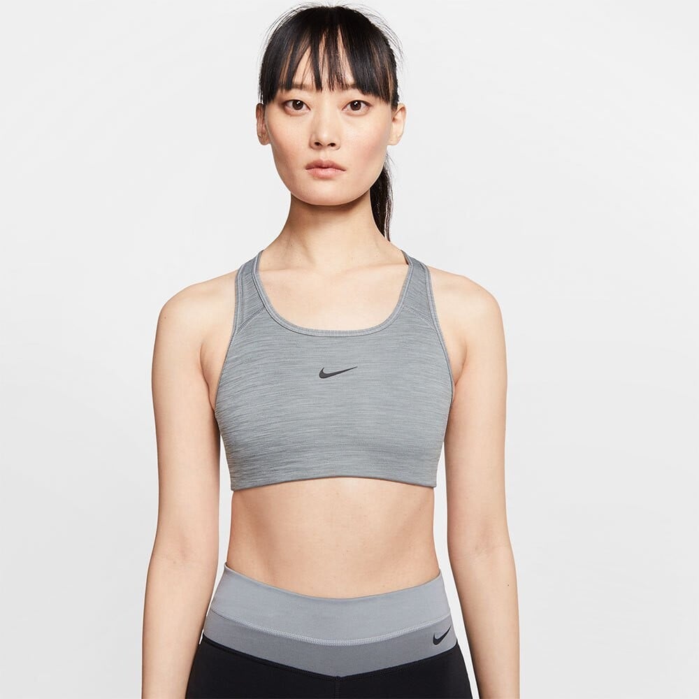 

Спортивный бюстгальтер Nike Swoosh Medium Support Padded, серый