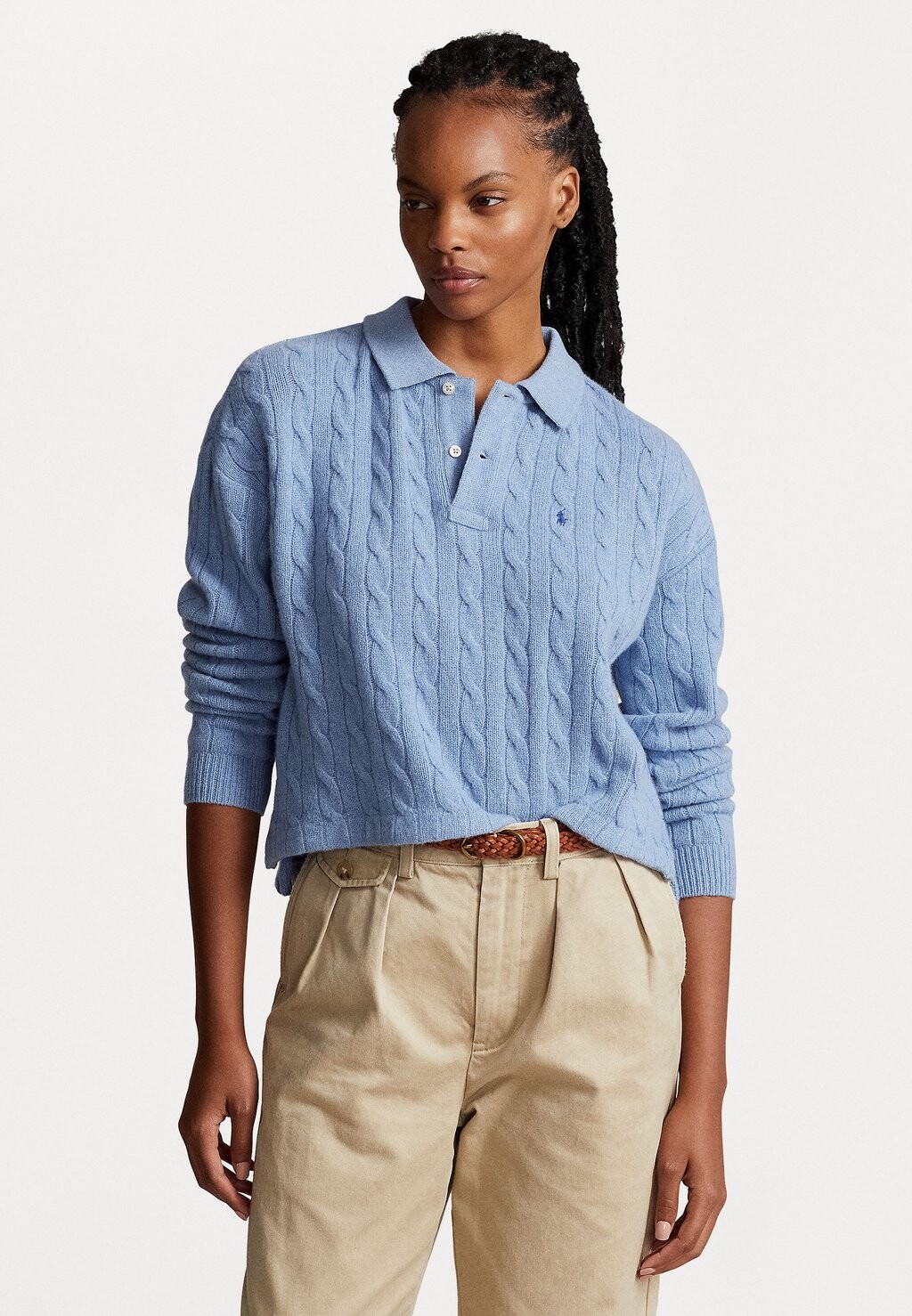 

Свитер Long Sleeve Polo Ralph Lauren, цвет chambray melange